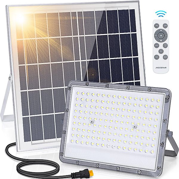Aigostar Flutlichtstrahler 200W Solar Strahler Außen, günstig online kaufen