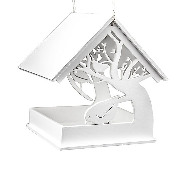 HTI-Living Vogelhaus Vogelfutterhaus Weiß Mina, Futterhäuschen günstig online kaufen