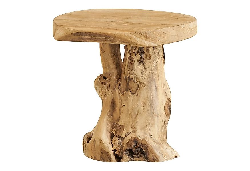 House Nordic Beistelltisch in braun, Teakholz - 40x45x40cm (BxHxT) günstig online kaufen