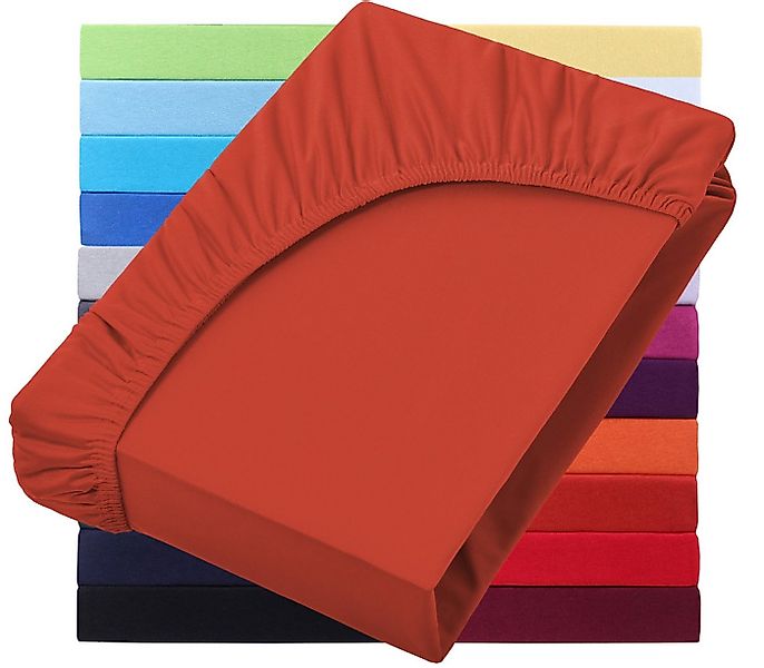 NatureMark Spannbettlaken Jersey Basic Spannbetttuch, 100% Baumwolle, Gummi günstig online kaufen