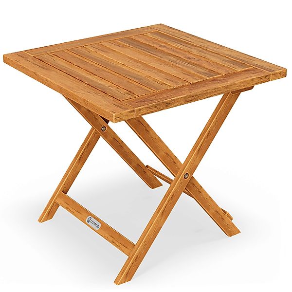 Gartentisch geöltes Akazienholz 46x46cm klappbar günstig online kaufen