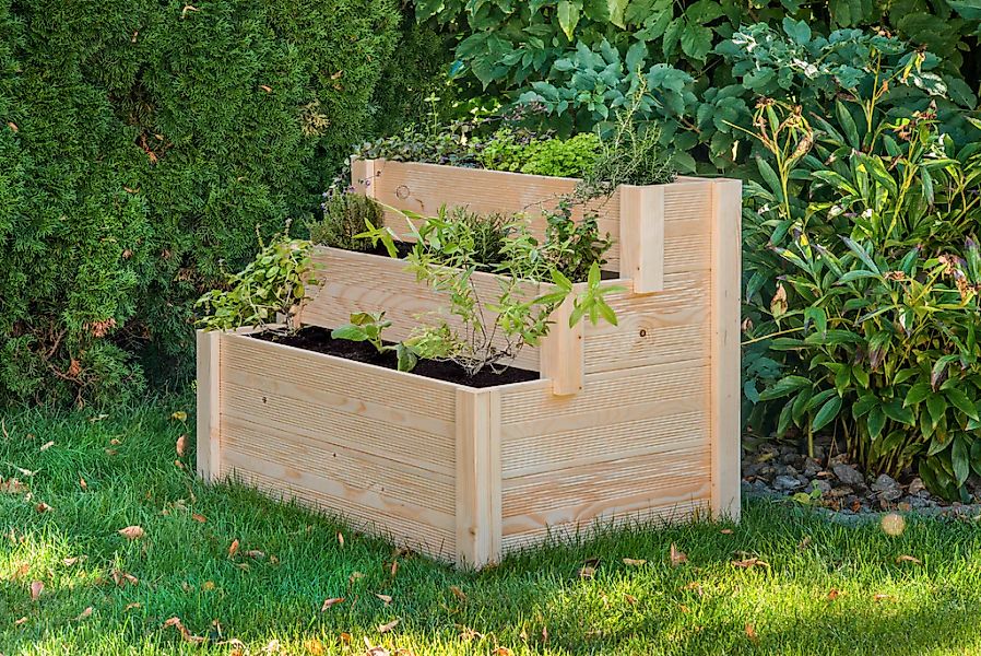 BM Massivholz Hochbeet "Douglasie" BxTxH: 106x73x76 cm, naturbelassen günstig online kaufen