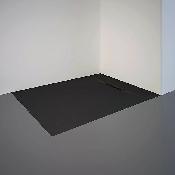 Schulte Duschwanne ExpressPlus Extraflach Rechteck 100 cm x 80 cm Anthrazit günstig online kaufen