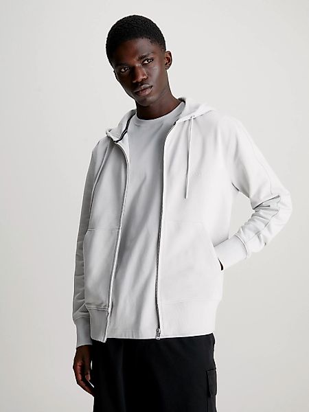 Calvin Klein Jeans Sweatjacke "INSTITUTIONAL ZIP THROUGH HOODIE", mit Logom günstig online kaufen