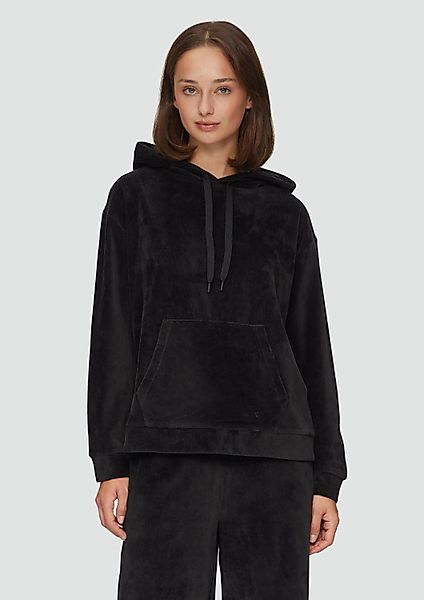 s.Oliver Sweatshirt Sweatshirt Kapuzen-Sweatshirt mit Cord-Struktur günstig online kaufen
