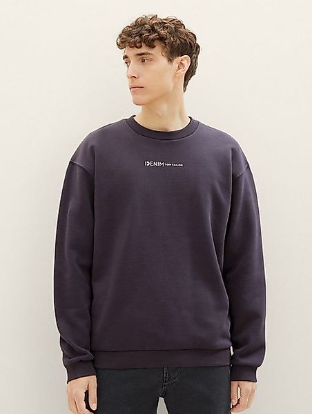 TOM TAILOR Denim Sweatshirt Print Sweatshirt günstig online kaufen