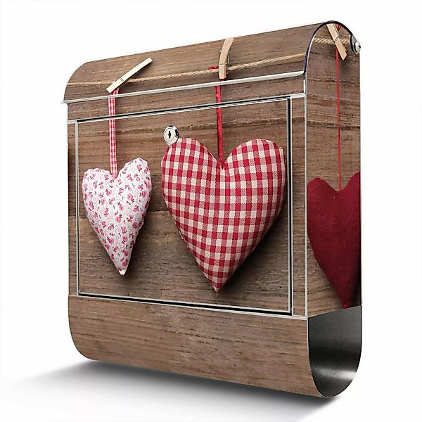 Banjado Briefkasten Edelstahl 38x43x12.5cm Rostfrei Mit Zeitungsfach Mit Mo günstig online kaufen