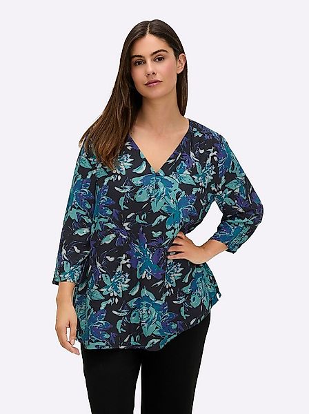 Sheego Klassische Bluse Tunika 3/4-Arm günstig online kaufen