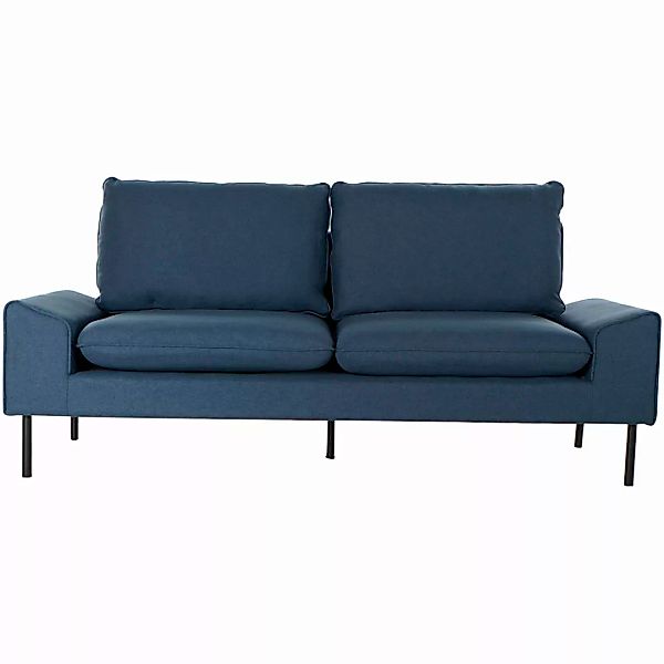 Sofa Dkd Home Decor Polyester Metall Marineblau (197 X 82 X 90 Cm) günstig online kaufen