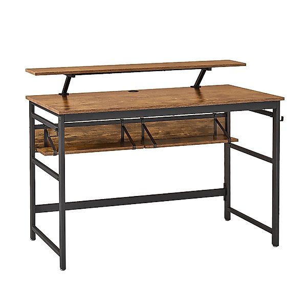 Mondeer Schreibtisch Computertisch, 120cm, mit 2 günstig online kaufen