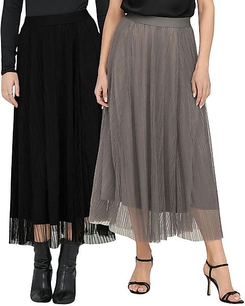 ONLY Tüllrock (2er-Pack, Doppelpack) Fließender Stoff mit angenehmem Trageg günstig online kaufen