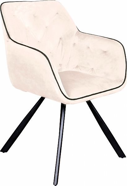 Kayoom Polsterstuhl "Stuhl Eann 125, Stuhl im Retro-Design, edles Design", günstig online kaufen
