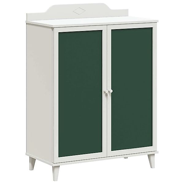 vidaXL Kreidekasten mit Regal mit Stauraum mit Tür Weiß Holzwerkstoff 42003 günstig online kaufen