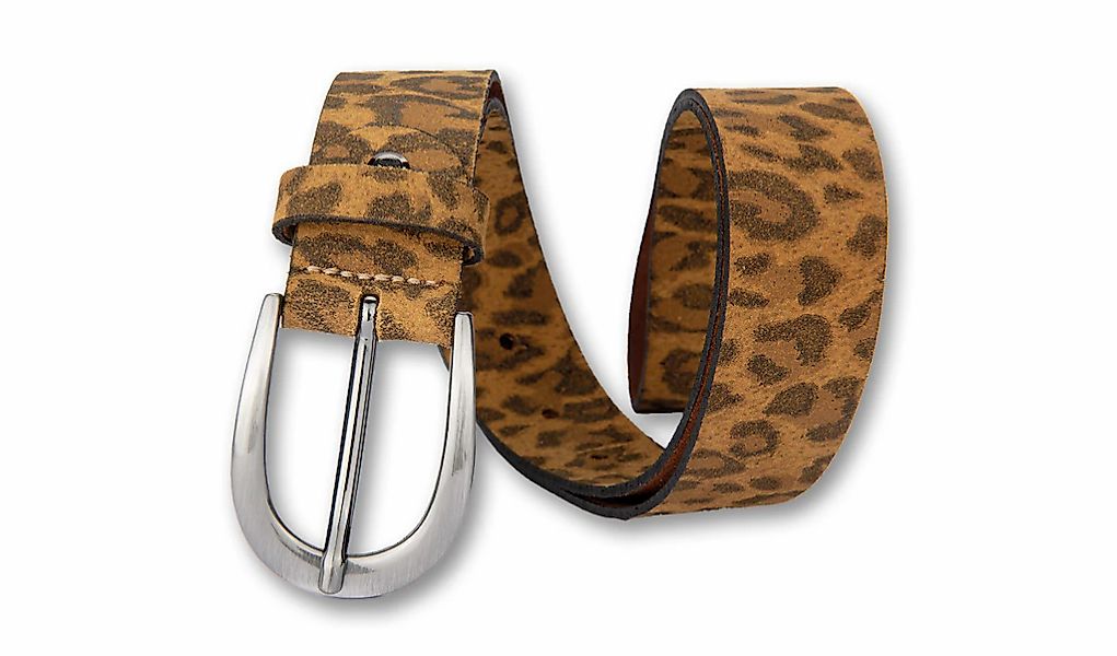 BERND GÖTZ Ledergürtel mit Leopardenlook günstig online kaufen