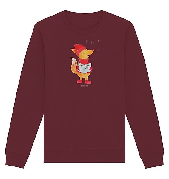 Mr. & Mrs. Panda Longpullover Fuchs Sänger Größe XL - Burgundy - Geschenk, günstig online kaufen