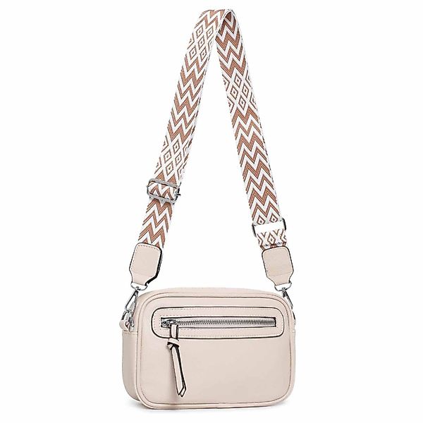 ITALYSHOP24 Schultertasche Damen Umhängetasche CrossBody Brusttasche günstig online kaufen