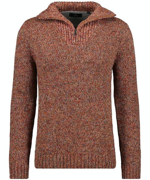 RAGMAN V-Ausschnitt-Pullover Tweed mit Troyer und günstig online kaufen