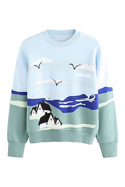 Next Rundhalspullover Rundhals-Sweatshirt mit langen Ärmeln (1-tlg) günstig online kaufen