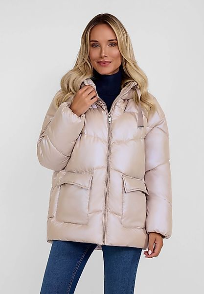 Respect Winterjacke Kurze Steppjacke mit Kapuze günstig online kaufen