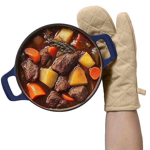 JEMIDI Topflappen Ofenhandschuhe - Topflappen Backofen Handschuh hitzebestä günstig online kaufen