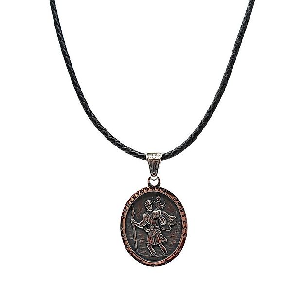 DALMARO Edelstahlkette Lederkette Edelstahl 316 SAINT CHRISTOPHER, Kette mi günstig online kaufen