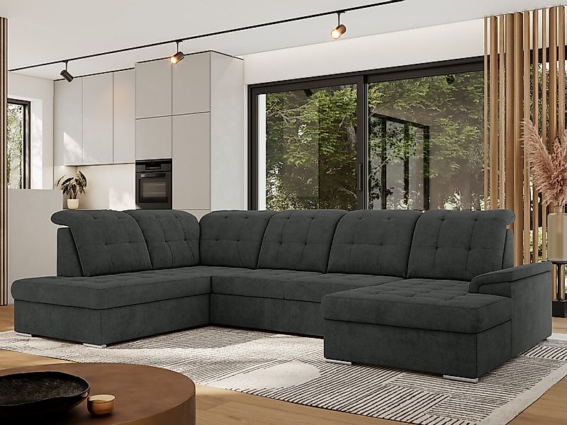 MKS MÖBEL Ecksofa MADRITO U, set, Sofa U-form, mit Schlaffunktion und Bettk günstig online kaufen