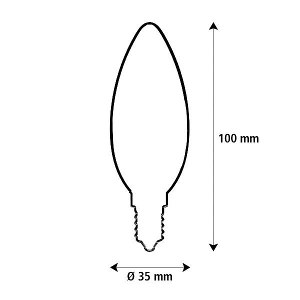 SEGULA LED Fire Flame Line E14 0,2W Kerze Twisted 1800K Deko günstig online kaufen
