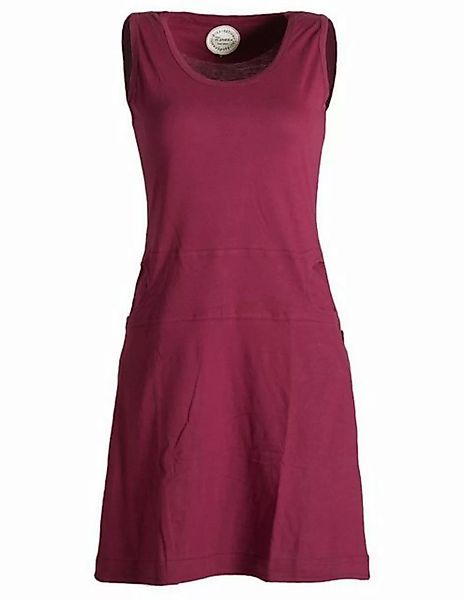 Vishes Sommerkleid Armloses Kleid aus Biobaumwolle seitliche Taschen günstig online kaufen
