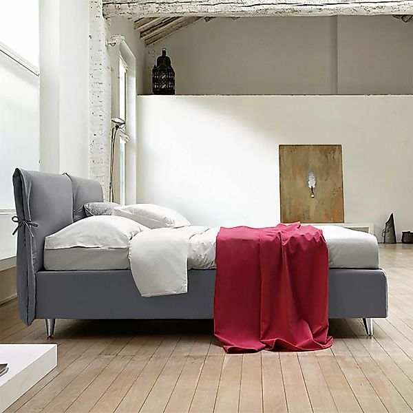 home24 Studio Copenhagen Polsterbett Fanna 90x200 cm Webstoff Anthrazit Mod günstig online kaufen
