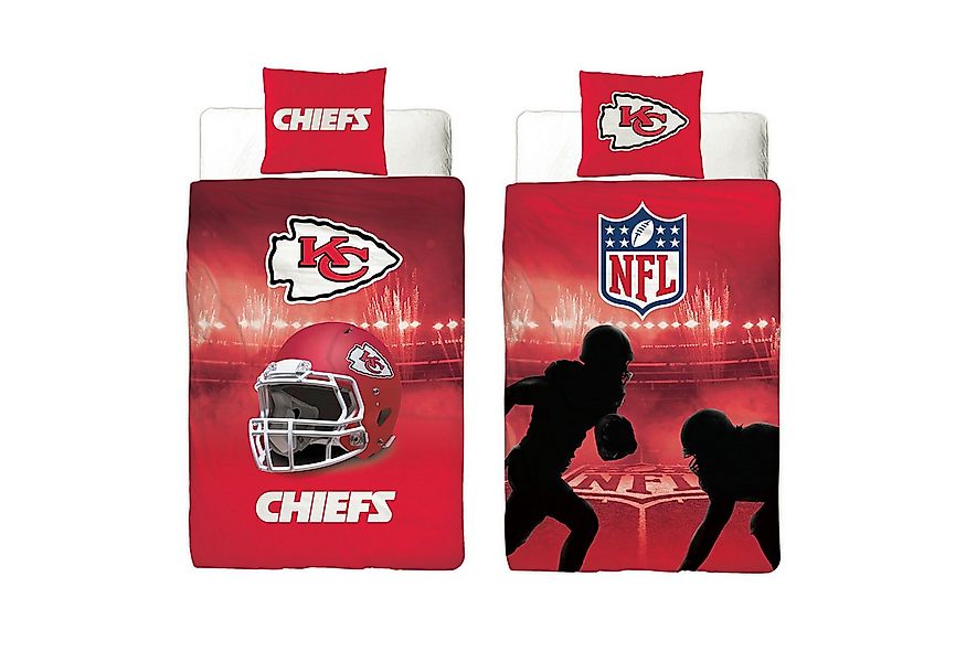 BERONAGE Wendebettwäsche NFL American Football Bettwäsche Kansas City Chief günstig online kaufen