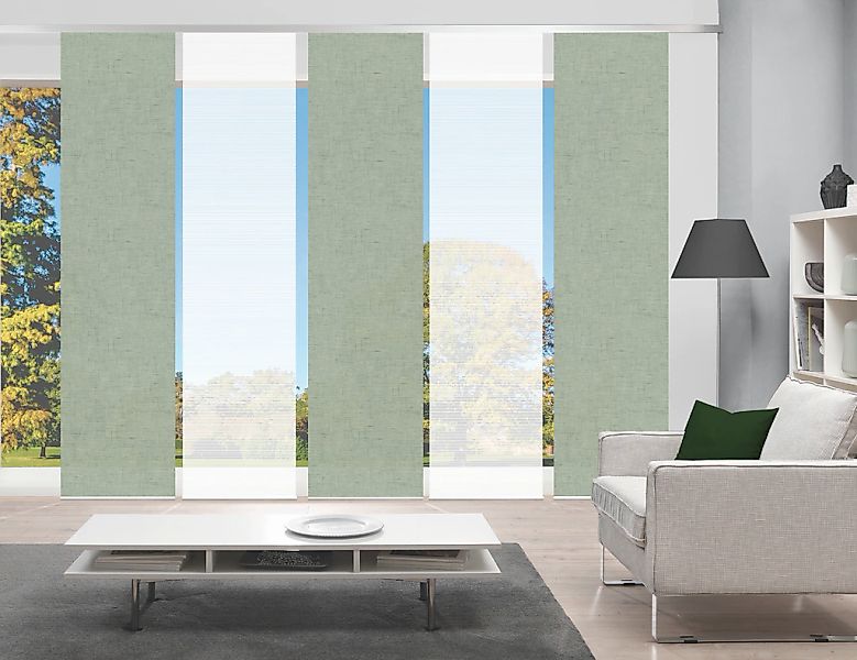 Vision S Schiebegardine "PIVE 5er SET" Paneelwagen 5 Stk. tlg. Schiebevorha günstig online kaufen