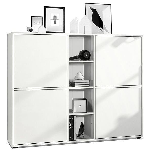 Vladon Highboard Cuba V3 (Highboard, Schrank Anrichte Cuba V3 mit 12 Fächer günstig online kaufen