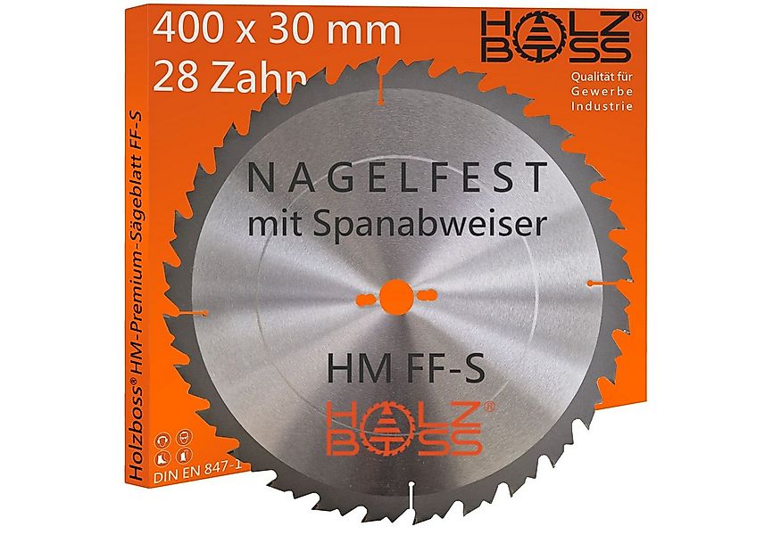 Holzboss® Sägeblatt NEUHEIT " Nagelfest mit Spanabweiser " HM-Sägeblatt FF- günstig online kaufen