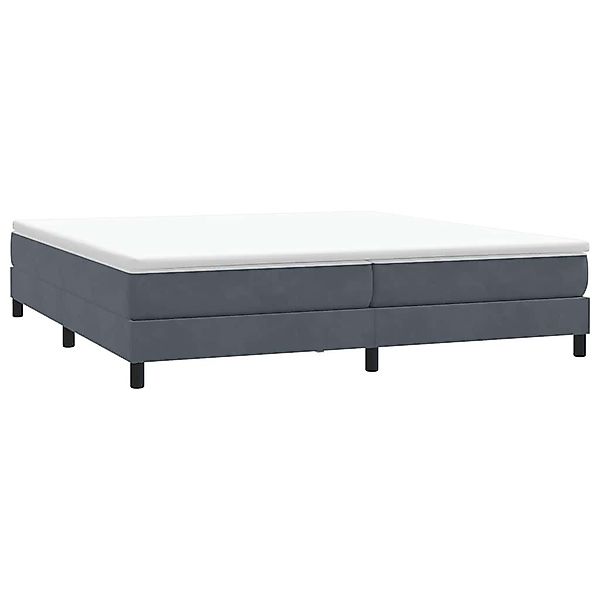 vidaXL Bett Boxspringbett ohne Matratze Dunkelgrau günstig online kaufen