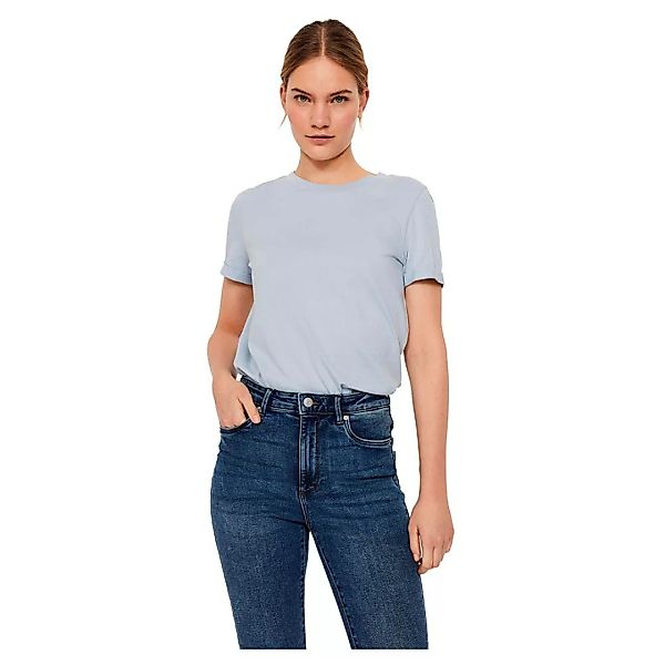 Vero Moda Paula Kurzärmeliges T-shirt XL Blue Fog günstig online kaufen