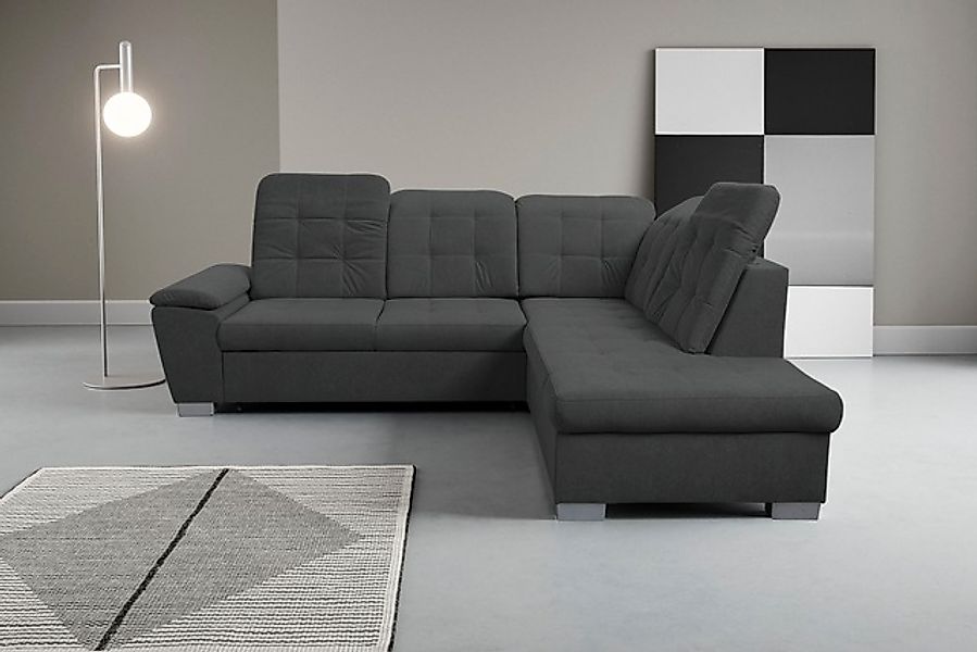 WERK2 Ecksofa »Bonny inkl. Kopfteilverstellung, Bettfunktion, Stauraum, Bre günstig online kaufen