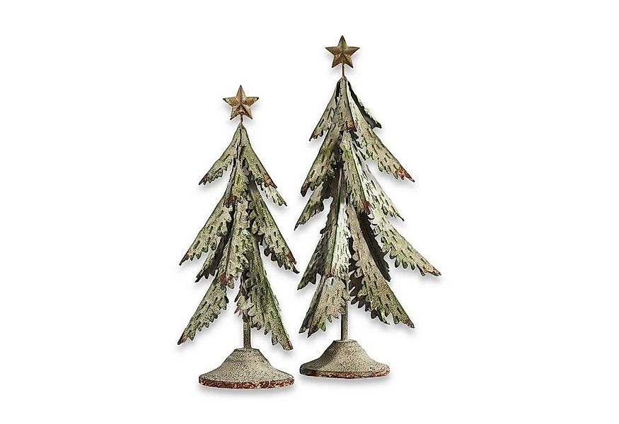 Mirabeau Weihnachtsfigur Deko-Baum 2er Set Cour antikgrün (2er Set, 2er Set günstig online kaufen