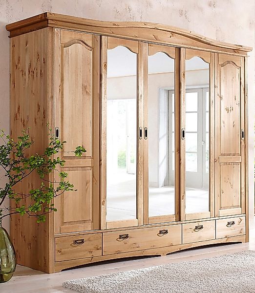 Home affaire Schiebetürenschrank "Konrad, Landhausstil, rustikal, mit Schub günstig online kaufen