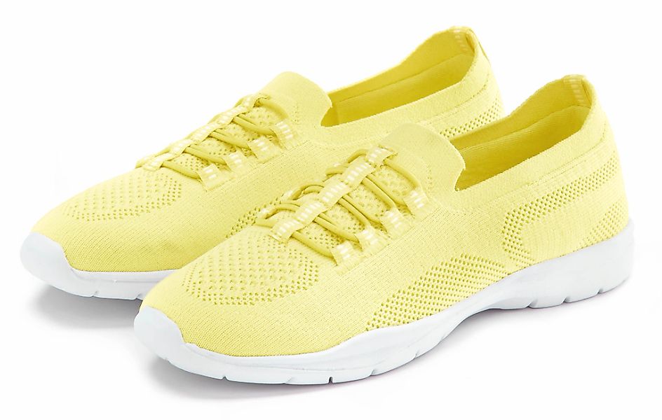 LASCANA Sneaker "Slipper, Halbschuh, Slip-On-Sneaker," aus leichtem Textil- günstig online kaufen