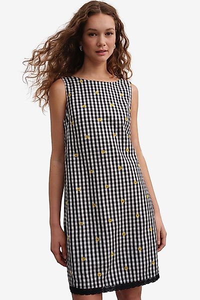 Next Minikleid Mini-Etuikleid mit Blumestickerei (1-tlg) günstig online kaufen