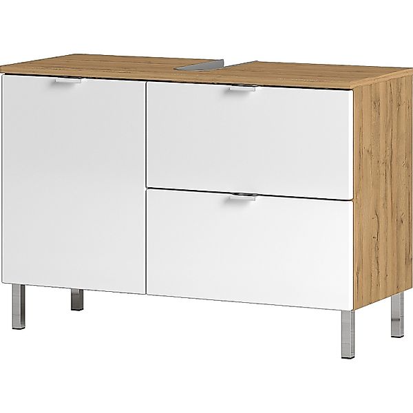 Germania Waschbeckenunterschrank GW-MAURESA Weiß 60 cm günstig online kaufen