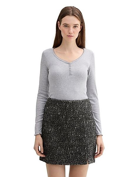 TOM TAILOR Denim Langarmshirt mit gewelltem günstig online kaufen