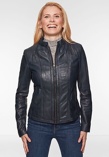 7eleven Lederjacke SEAMERA (1-St) mit Ziernähten günstig online kaufen