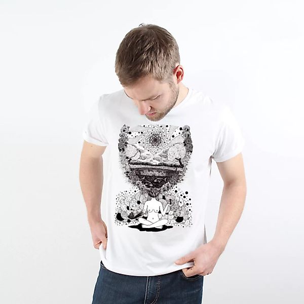 Mother Nature Mindset - Printshirt Männer Aus Biobaumwolle günstig online kaufen