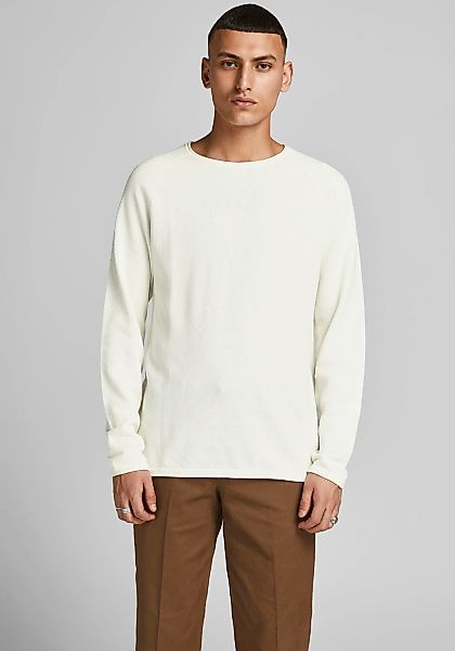 Jack & Jones Rundhalspullover JJEHILL Einfarbiger günstig online kaufen