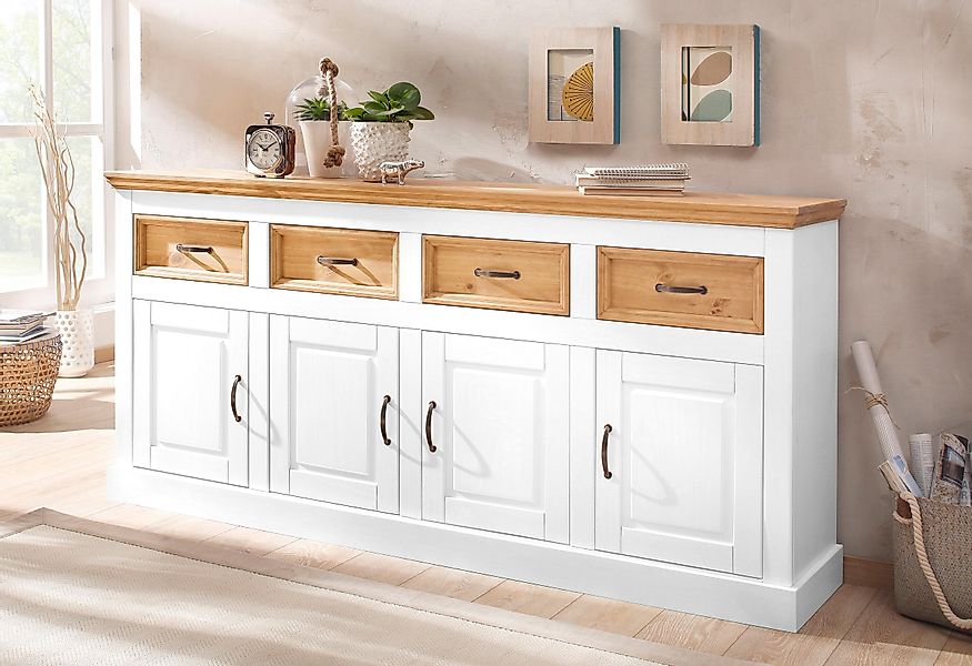 Home affaire Sideboard "Selma", Kommode mit 4 Türen und 4 Schubkästen. Brei günstig online kaufen