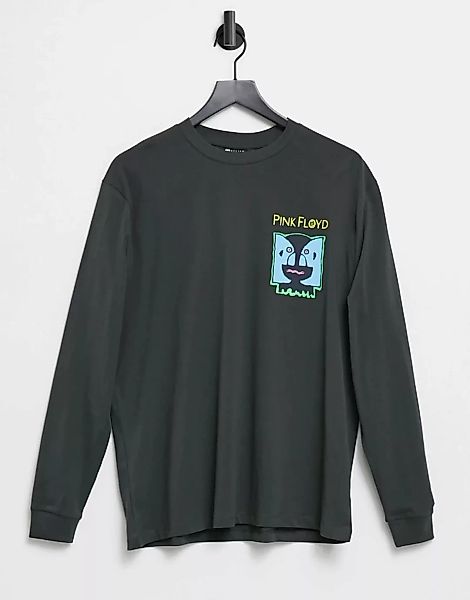 ASOS DESIGN – Pink Floyd – Lockeres, langärmliges Shirt mit Print vorne in günstig online kaufen