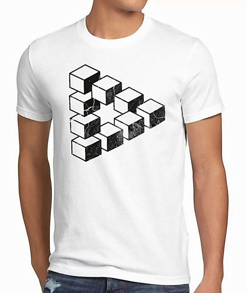 style3 T-Shirt Cube Big Sheldon würfel Escher Cooper Penrose Dreieck Theory günstig online kaufen