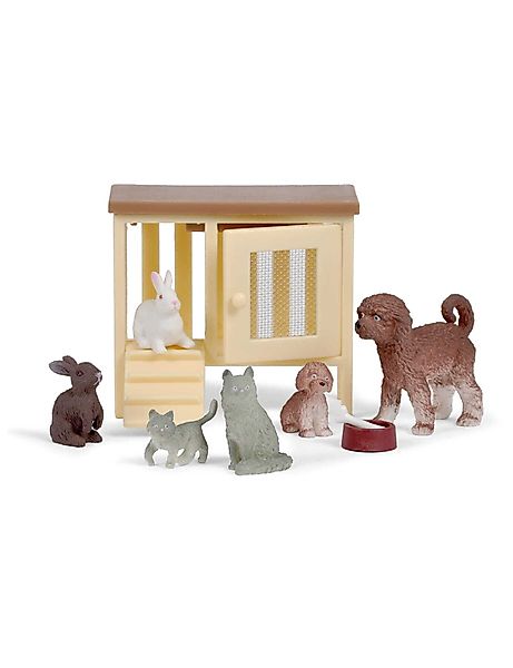 Lundby Puppenhausmöbel Puppenhauszubehör Haustierset (9 Teile, günstig online kaufen
