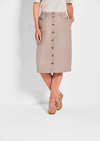 GOLDNER Schlupfrock Brauner Damen-Cargo-Rock mit Taschen günstig online kaufen